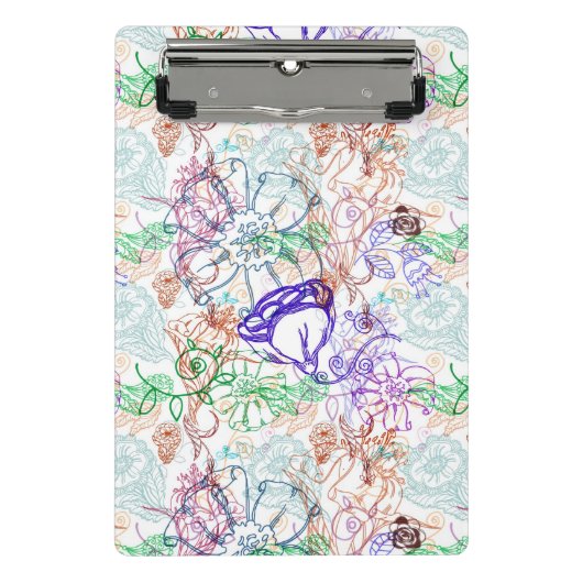 Floral Pattern 10 Mini Klembord (Voorkant)