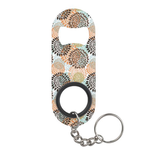 Floral Pattern 10 Sleutelhanger Flessenopener (Achterkant)