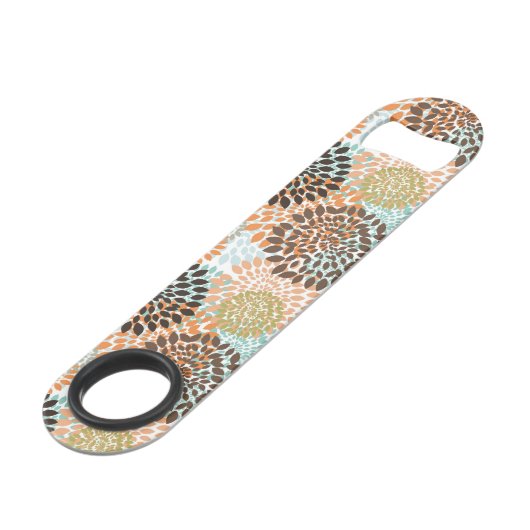 Floral Pattern 10 Speed Flessenopener (Voorkant Gekanteld)