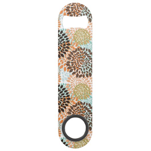 Floral Pattern 10 Speed Flessenopener (Achterkant)