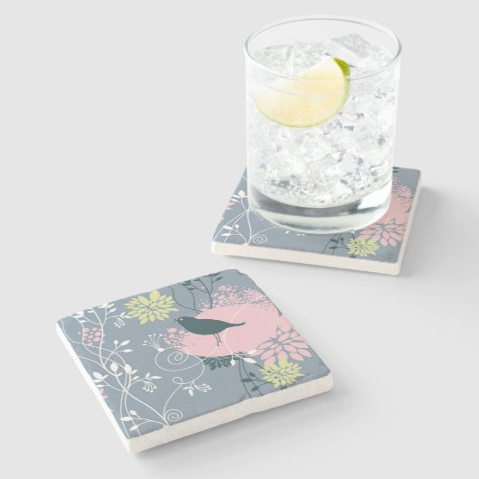 Floral Pattern 10 Stenen Onderzetter (Zijkant)