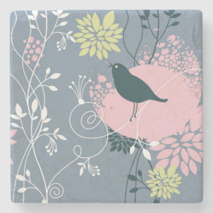 Floral Pattern 10 Stenen Onderzetter