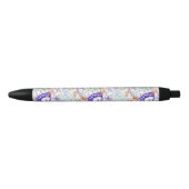 Floral Pattern 10 Zwarte Inkt Pen (Voorkant)