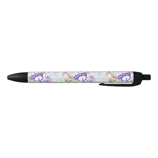 Floral Pattern 10 Zwarte Inkt Pen (Bodem)
