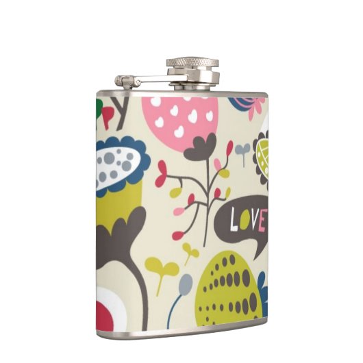 Floral Pattern 12 Heupfles (Rechts)