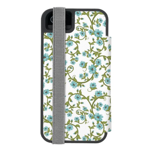 Floral Pattern 12 Incipio iPhone Portemonnee Hoesje (Agenda Achterkant)