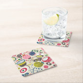 Floral Pattern 12 Kartonnen Onderzetters (Insitu)