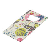 Floral Pattern 13 Creditkaart Flessenopener (Voorkant Gekanteld)