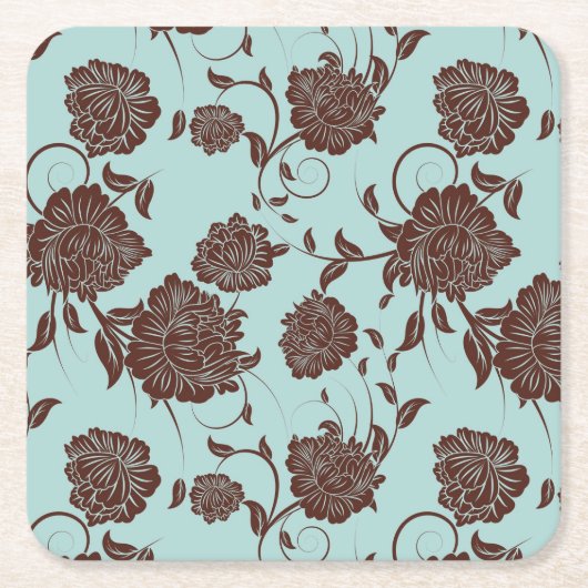 Floral Pattern 13 Kartonnen Onderzetters (Voorkant)