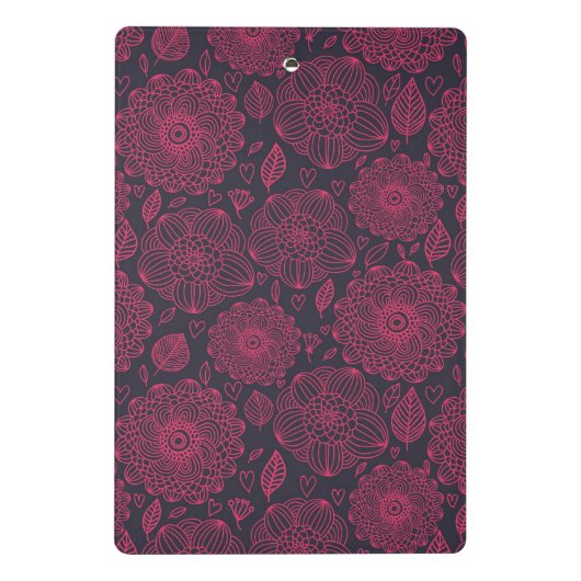 Floral Pattern 13 Mini Klembord (Achterkant)