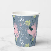 Floral Pattern 13 Papieren Bekers (Achterkant)