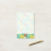 Floral Pattern 13 Post-it® Notes (Op bureau)