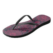 Floral Pattern 13 Teenslippers (Schuin)