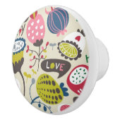 Floral Pattern 14 Keramische Knop (Rechts)