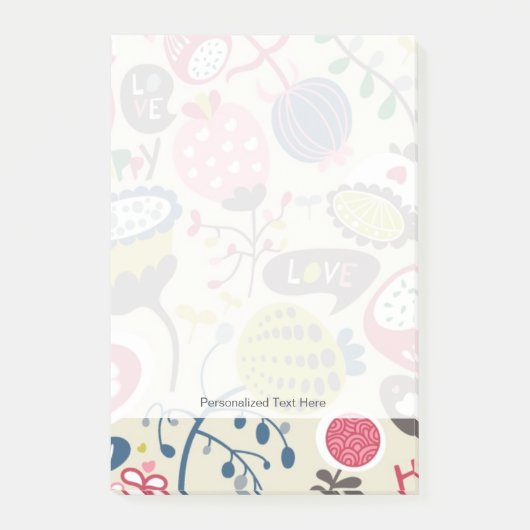Floral Pattern 14 Post-it® Notes (Voorkant)