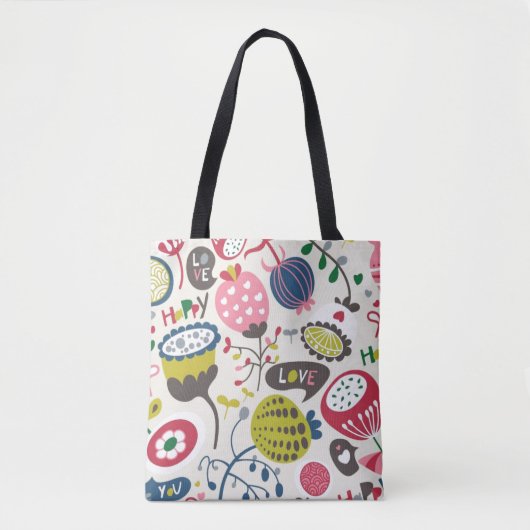 Floral Pattern 14 Tote Bag (Voorkant)