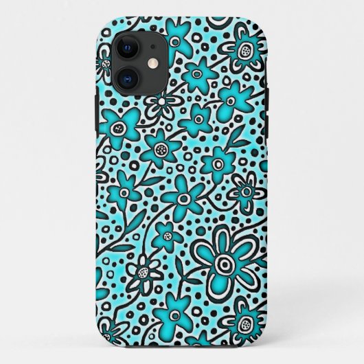 Floral Pattern 190112v1 Case-Mate iPhone Case (Achterkant)
