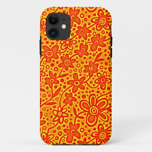 Floral Pattern 190112v4 Case-Mate iPhone Case (Achterkant)