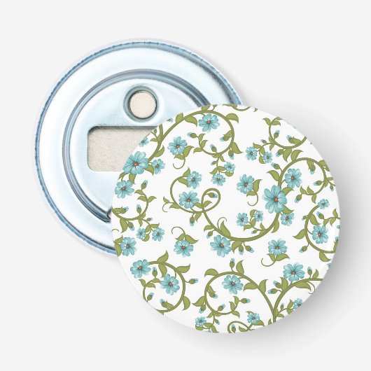 Floral Pattern 2 Button Flesopener (Voorkant)