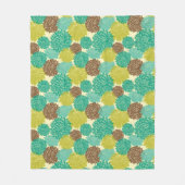 Floral Pattern 2 Fleece Deken (Voorkant)