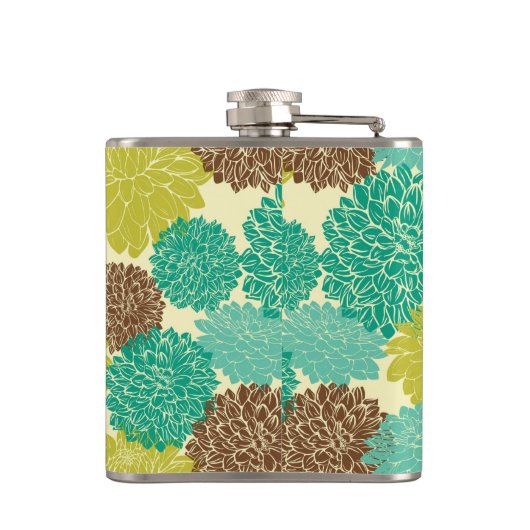 Floral Pattern 2 Heupfles (Achterkant)