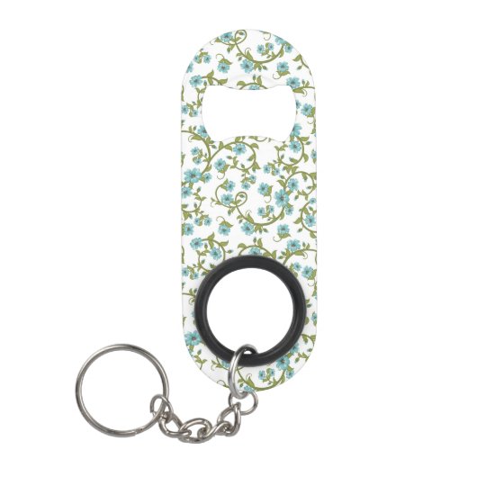 Floral Pattern 2 Sleutelhanger Flessenopener (Voorkant)