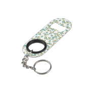 Floral Pattern 2 Sleutelhanger Flessenopener (Achterkant Gekanteld)