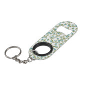 Floral Pattern 2 Sleutelhanger Flessenopener (Voorkant Gekanteld)