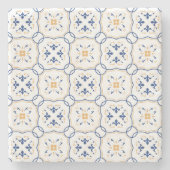 Floral Pattern 2 Stenen Onderzetter (Voorkant)