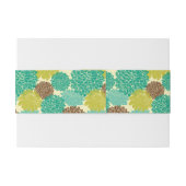 Floral Pattern 2 Uitnodigingen Wikkel (Achterkant Voorbeeld)