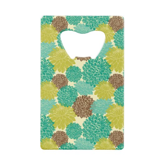 Floral Pattern 3 Creditkaart Flessenopener (Voorkant)