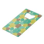 Floral Pattern 3 Creditkaart Flessenopener (Achterkant Gekanteld)