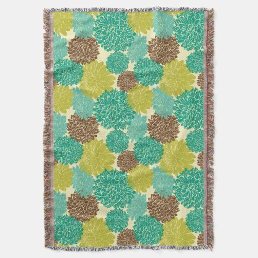 Floral Pattern 3 Deken (Voorkant Verticaal)