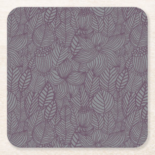 Floral Pattern 3 Kartonnen Onderzetters