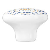 Floral Pattern 3 Keramische Knop (Zijkant)