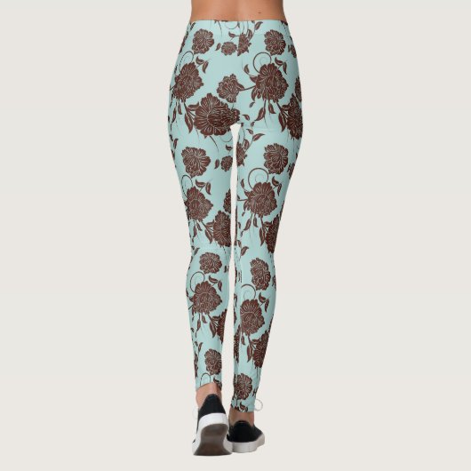 Floral Pattern 3 Leggings (Achterkant)
