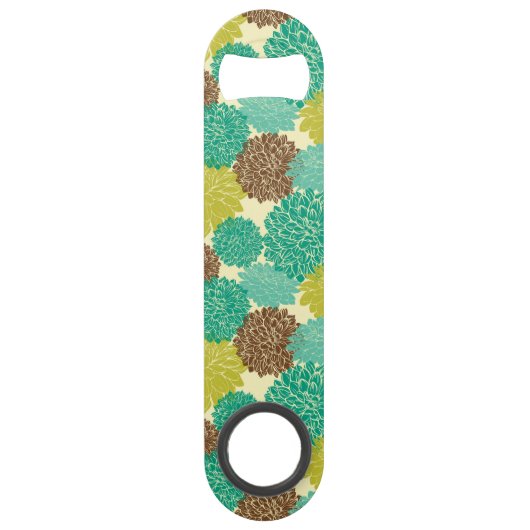 Floral Pattern 3 Speed Flessenopener (Achterkant)