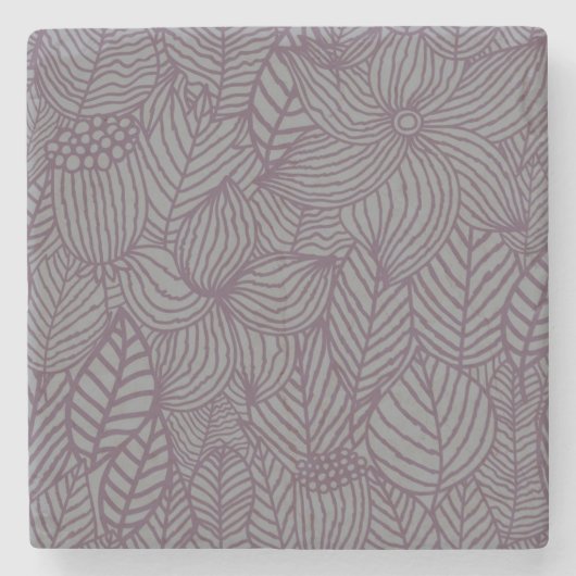 Floral Pattern 3 Stenen Onderzetter (Voorkant)