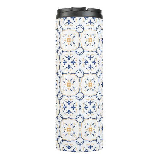 Floral Pattern 3 Thermosbeker (Achterkant)