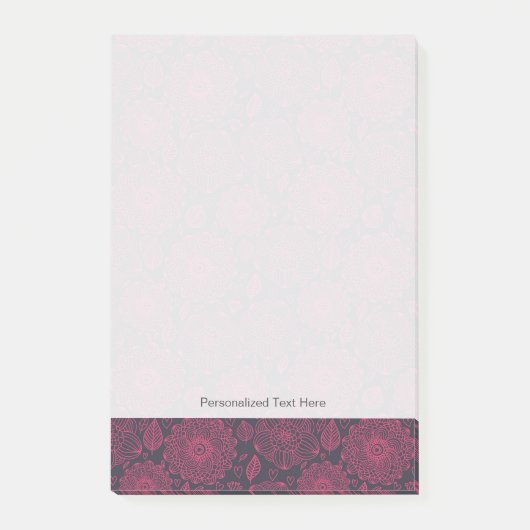 Floral Pattern 4 Post-it® Notes (Voorkant)