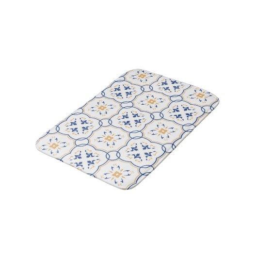 Floral Pattern 5 Badmat (Gekanteld)