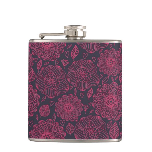 Floral Pattern 5 Heupfles (Voorkant)