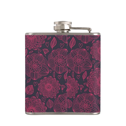 Floral Pattern 5 Heupfles (Achterkant)