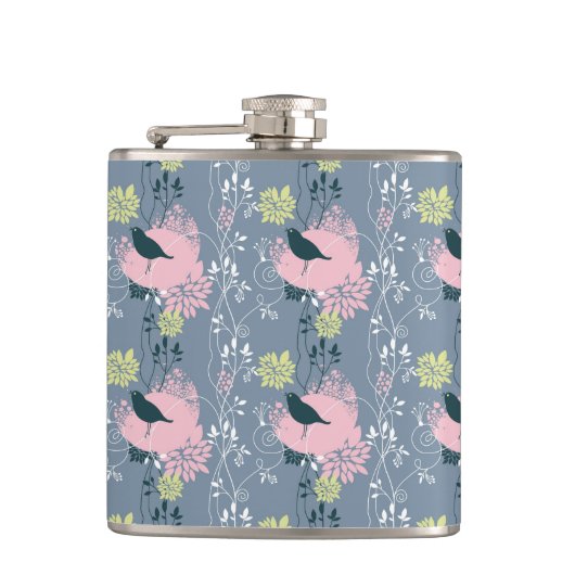 Floral Pattern 5 Heupfles (Voorkant)