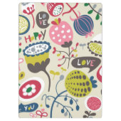 Floral Pattern 5 Klembord (Achterkant)