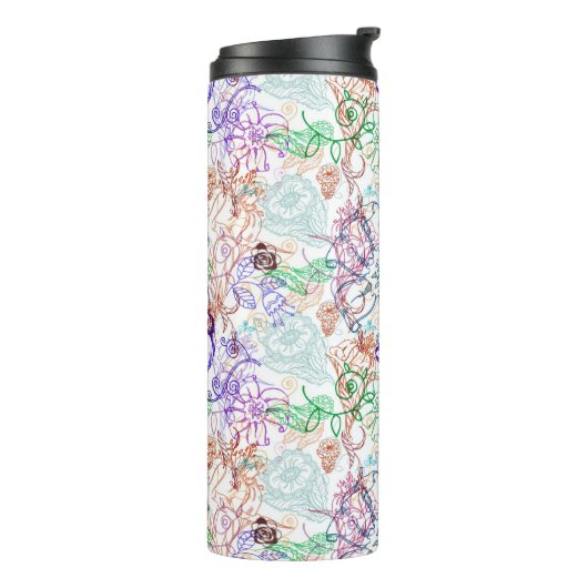 Floral Pattern 5 Thermosbeker (Gedraaid links)