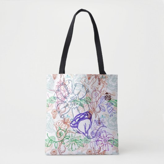 Floral Pattern 5 Tote Bag (Voorkant)