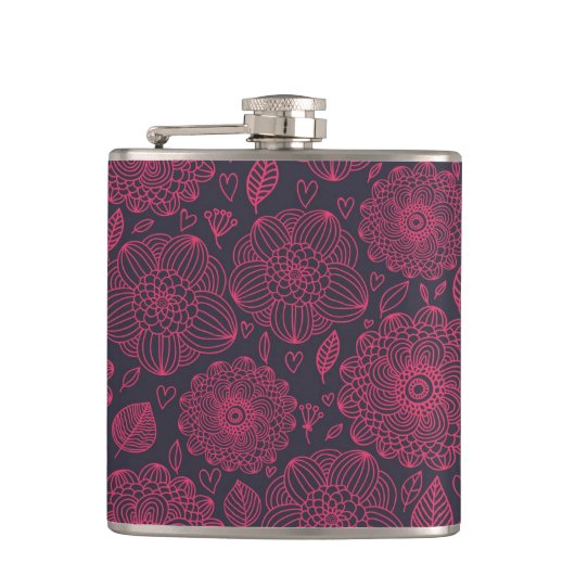 Floral Pattern 6 Heupfles (Voorkant)