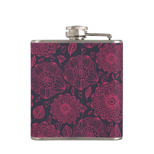 Floral Pattern 6 Heupfles (Achterkant)