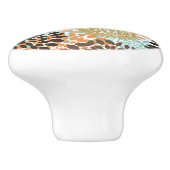 Floral Pattern 6 Keramische Knop (Zijkant)